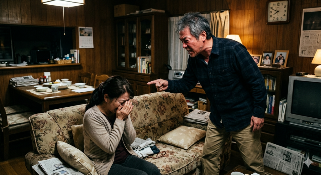 妻に暴言を吐く豹変した不倫夫